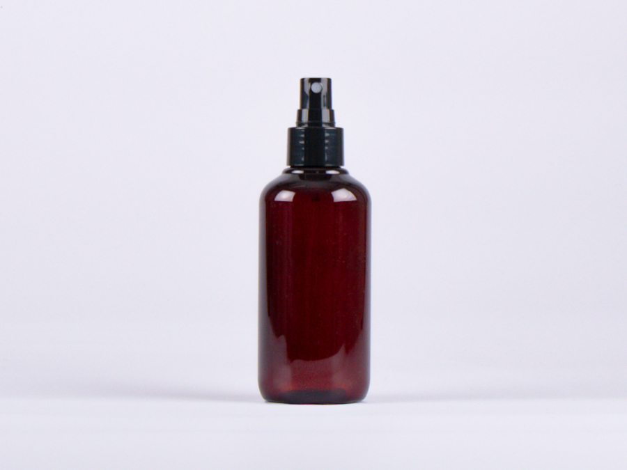 Flasche "Alex" 200ml, mit Zerstäuber weiss/schwarz